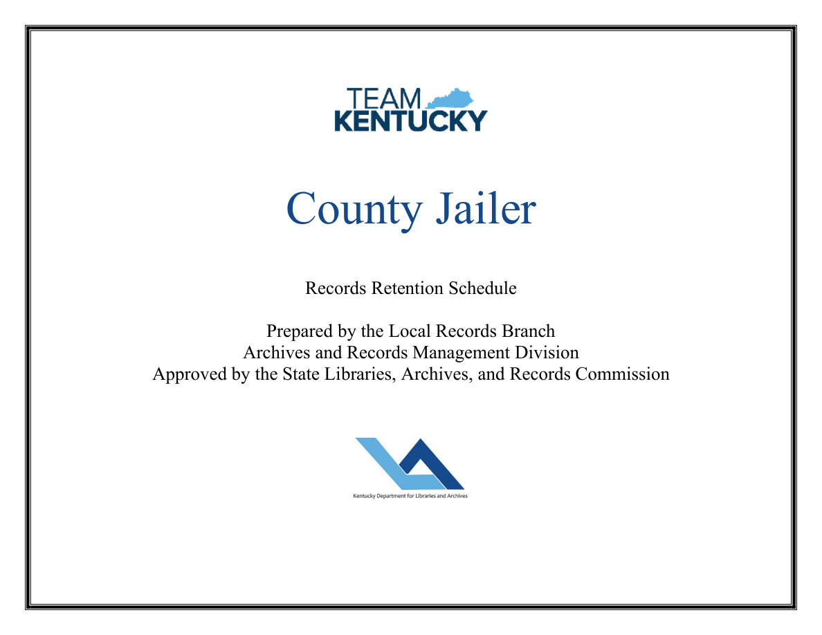 Allen County booking record retention schedule